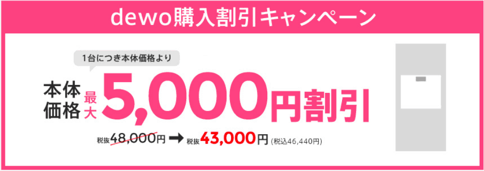デュオの購入割引キャンペーン